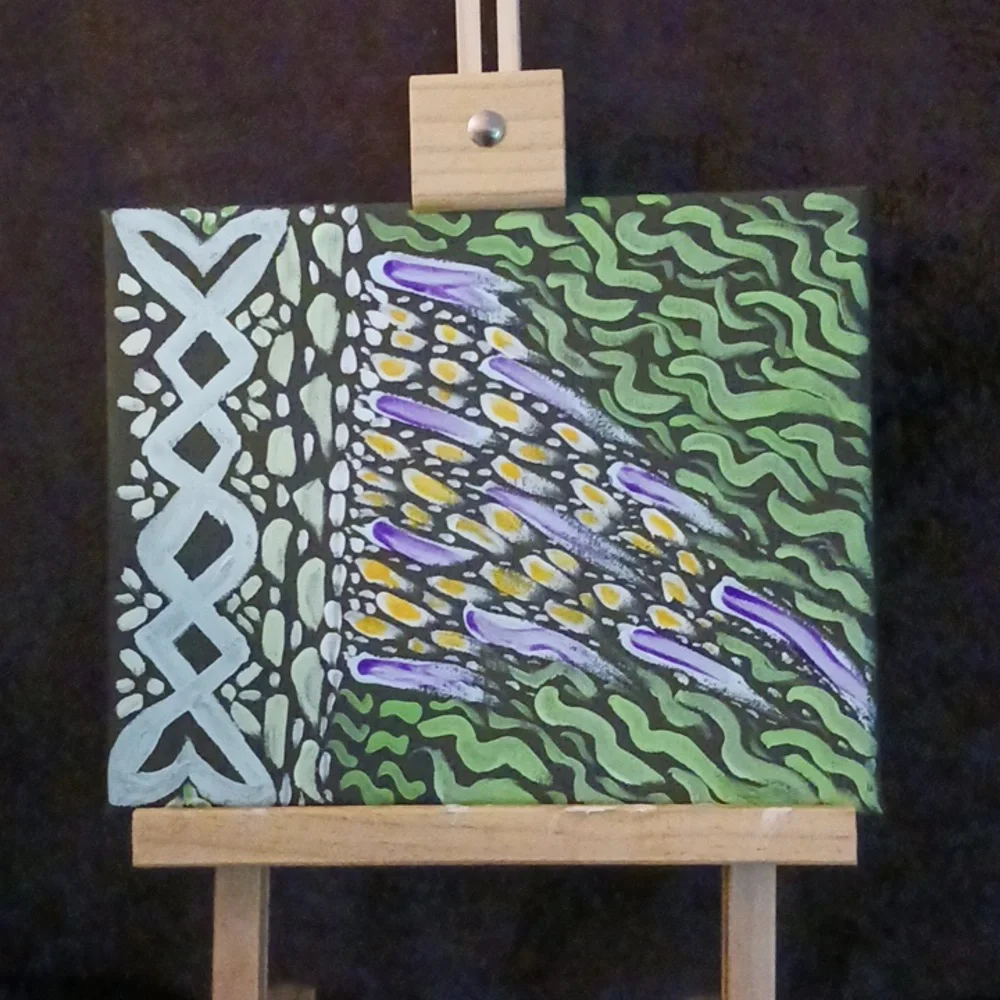 Abstract Handpainted Artwork - Picture 2 of 8